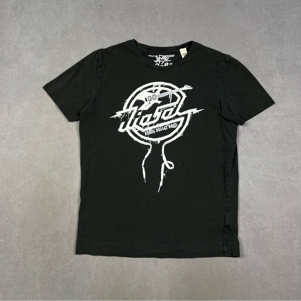 Diesel Black Short Sleeve Tee with Graphic Design